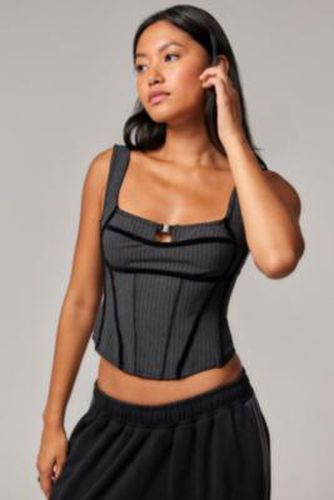 Drew Pinstripe Corset - M at Urban Outfitters - Silence + Noise - Modalova