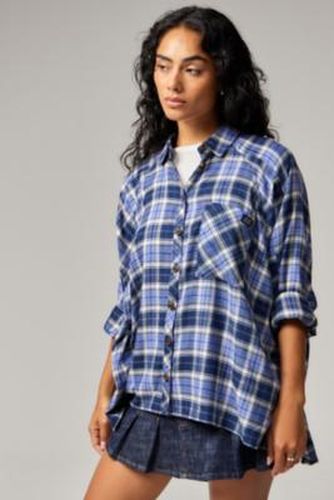 UO Brendan Check Shirt - Blue 2XS at - Urban Outfitters - Modalova