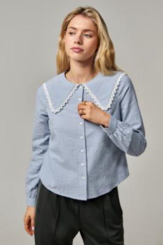 Kimchi Robyn Stripe Collared Blouse - 2XS at Urban Outfitters - Kimchi Blue - Modalova