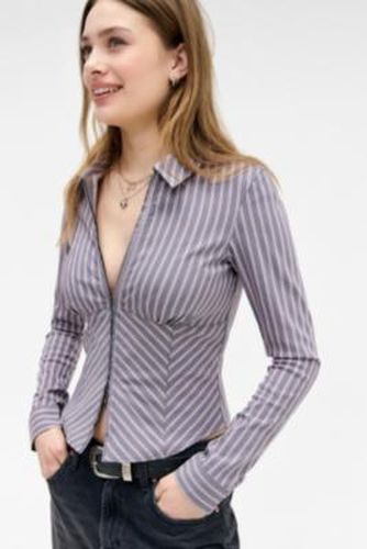 Hailey Zip Through Shirt - 2XS at Urban Outfitters - Silence + Noise - Modalova