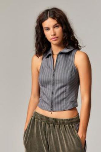 Iris Zip-Through Tank Top - 2XS at Urban Outfitters - Silence + Noise - Modalova