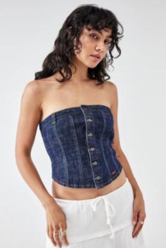 Mia Seamed Denim Bandeau Top - 2XS at Urban Outfitters - BDG - Modalova