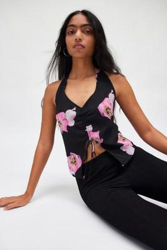 Adriana Ruched Halter Top - XS at Urban Outfitters - Silence + Noise - Modalova