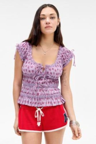 Remi Tie Front Blouse - 2XS at Urban Outfitters - Kimchi Blue - Modalova