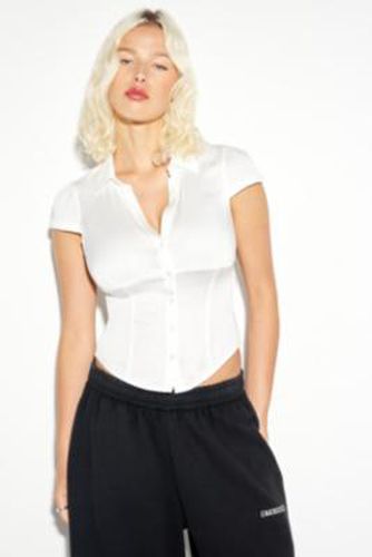 Sophie Short Sleeve Shirt - White 2XS at Urban Outfitters - Silence + Noise - Modalova