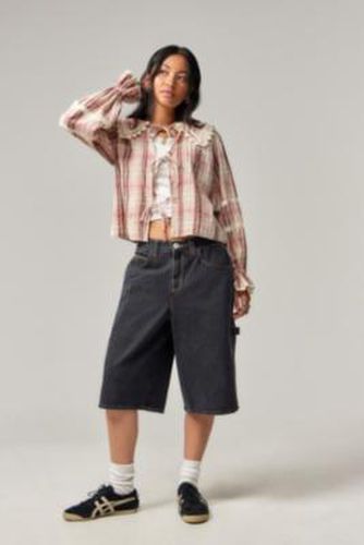 Quinn Check Blouse - Pink 2XS at Urban Outfitters - Kimchi Blue - Modalova