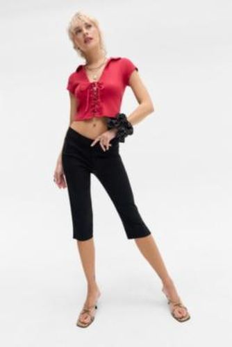 Caz Lace-Up Top - Red XS at Urban Outfitters - Silence + Noise - Modalova