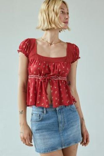 Lulu Flyaway Blouse - XS at Urban Outfitters - Kimchi Blue - Modalova