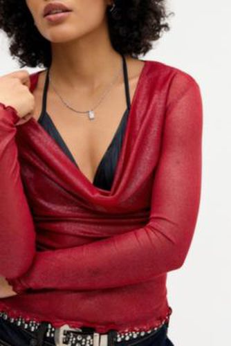 Miley Cowl Neck Long Sleeve Top - XS at Urban Outfitters - Silence + Noise - Modalova