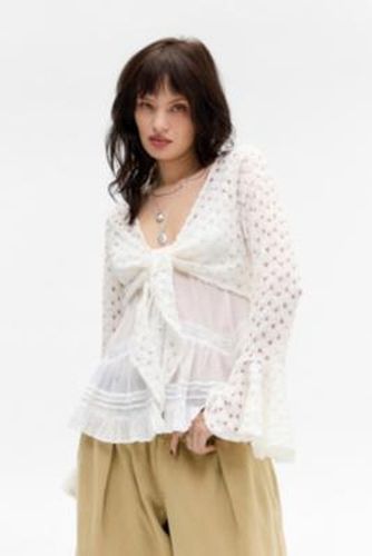 Opal Tie-Front Knit Shrug - XS at Urban Outfitters - Kimchi Blue - Modalova