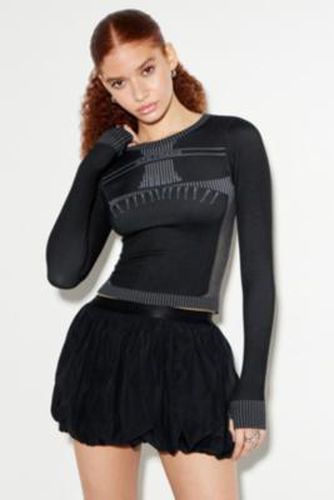 Iets frans. Lara Long-Sleeved Tie-Back Top - Black S at Urban Outfitters - iets frans... - Modalova