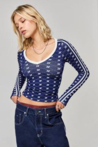 Iets frans. Monogram V-Neck Top - L at Urban Outfitters - iets frans... - Modalova