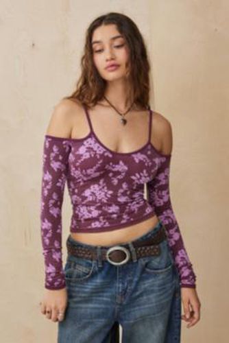 Maisy Floral Jacquard Top - XS at Urban Outfitters - Silence + Noise - Modalova