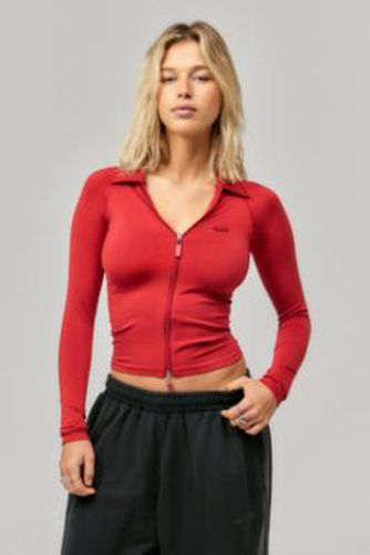 Iets frans. Hallie Zip-Up Long Sleeve Top - XS at Urban Outfitters - iets frans... - Modalova