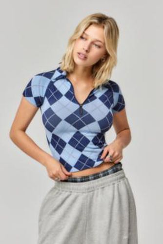 Iets frans. Argyle Polo Top - XS at Urban Outfitters - iets frans... - Modalova