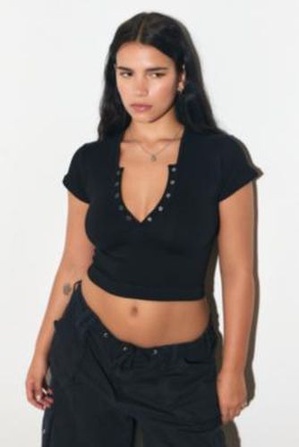 UO Claudia Baby T-Shirt - Black XS at - Urban Outfitters - Modalova