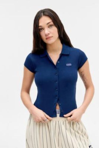 Iets frans. Short Sleeve Button-Through Polo Shirt - S at Urban Outfitters - iets frans... - Modalova