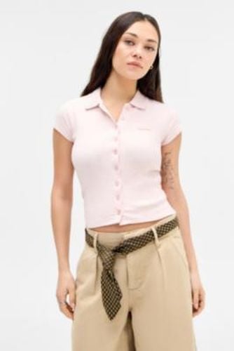 Iets frans. Short Sleeve Button-Through Polo Shirt - XS at Urban Outfitters - iets frans... - Modalova