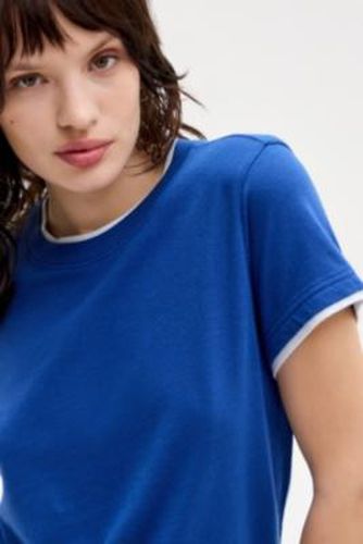 UO Double Layer T-Shirt - Blue XS at - Urban Outfitters - Modalova