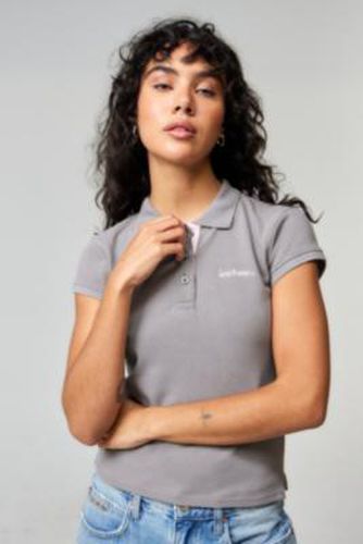 Iets frans. Short Sleeve Polo Shirt - Grey XS at Urban Outfitters - iets frans... - Modalova