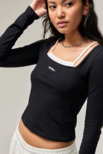 Iets frans. Double Layer Long Sleeve Top - Black XL at Urban Outfitters - iets frans... - Modalova