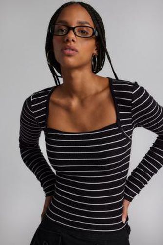 Brody Stripe Long Sleeve Shrug Top - Neutral XS at Urban Outfitters - Silence + Noise - Modalova