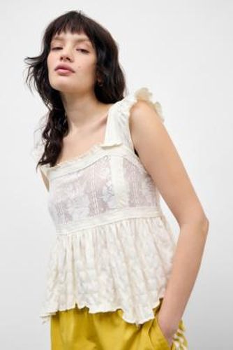 Olive Babydoll Top - XS at Urban Outfitters - Kimchi Blue - Modalova