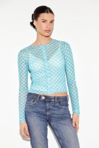 Haze Gingham Mesh Cardigan - S at Urban Outfitters - Silence + Noise - Modalova