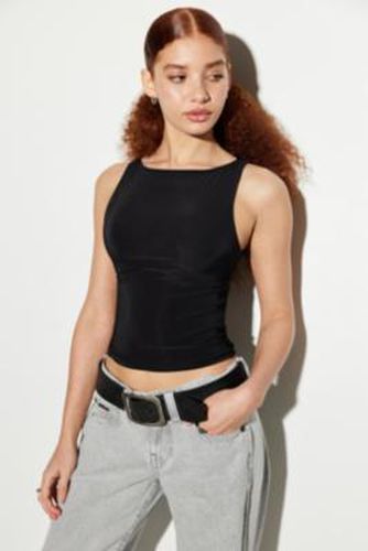 UO Lia Slinky Slash Neck Tank Top - Black XS at - Urban Outfitters - Modalova