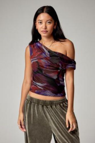 Fia Floral Asymmetric Top - XS at Urban Outfitters - Silence + Noise - Modalova