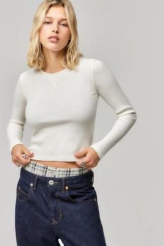 Waffle Knit Top - XS at Urban Outfitters - BDG - Modalova