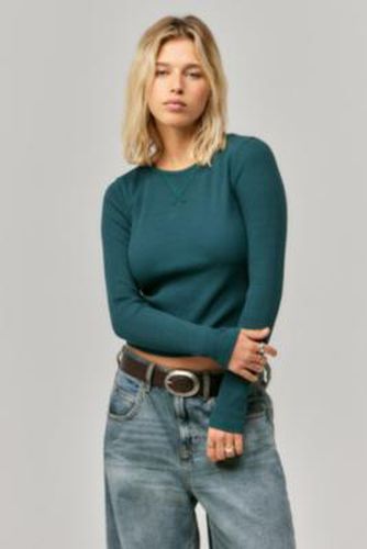 Waffle Knit Top - XS at Urban Outfitters - BDG - Modalova