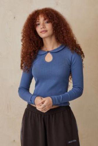 Kimchi Willow Pointelle Collar Top - XS at Urban Outfitters - Kimchi Blue - Modalova