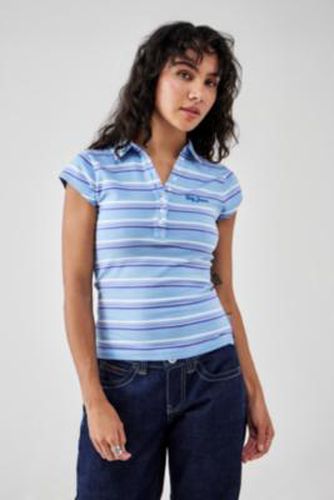 Stripe Polo Shirt - Navy XS at Urban Outfitters - BDG - Modalova