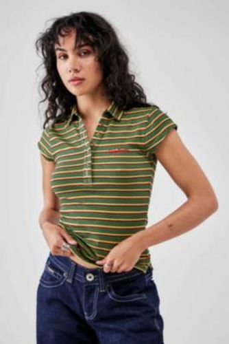 Feeder Stripe Polo Shirt - Green XS at Urban Outfitters - BDG - Modalova