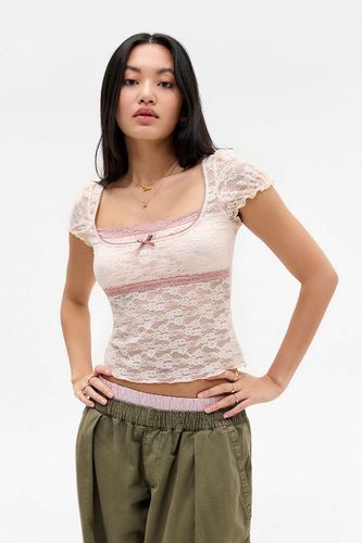 Malka Print Lace Blouse - XL at Urban Outfitters - Kimchi Blue - Modalova