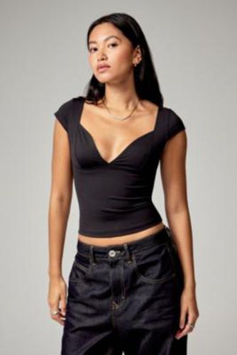 Greta Sweetheart Top - Black XS at Urban Outfitters - Silence + Noise - Modalova