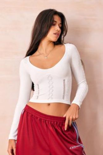 Toni Long Sleeve Top - All white M at Urban Outfitters - Out From Under - Modalova