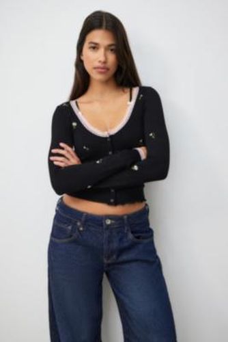 Embroidered Cardigan - L at Urban Outfitters - Out From Under - Modalova