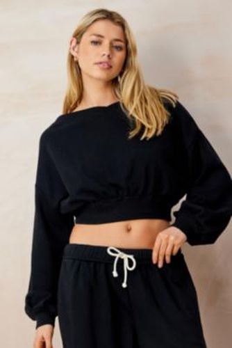 Good Days Cropped Sweatshirt - Black XS at Urban Outfitters - Out From Under - Modalova