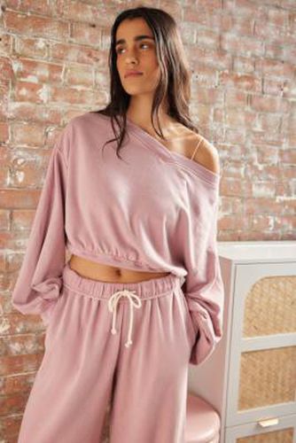 Good Days Cropped Sweatshirt - Rose XS at Urban Outfitters - Out From Under - Modalova