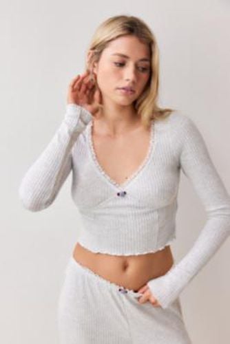 Brushed Long Sleeve Top - S at Urban Outfitters - Out From Under - Modalova