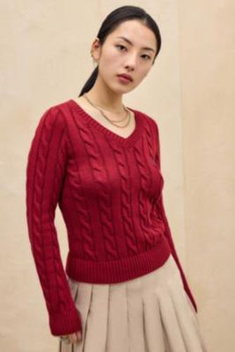 Iets frans. Blaire V-Neck Cable Knit Jumper XS at Urban Outfitters - iets frans... - Modalova