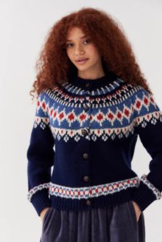 Fairisle Knit Cardigan - XS at Urban Outfitters - BDG - Modalova