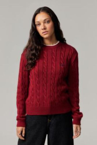 Heaton Cable Knit Jumper - Red Berry XS at Urban Outfitters - iets frans... - Modalova