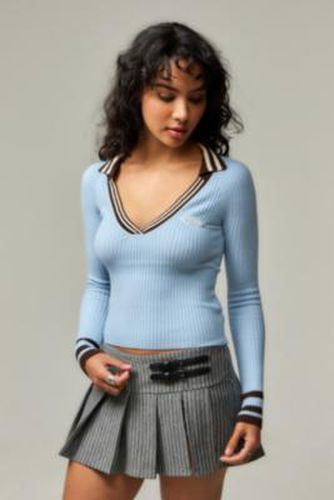 Iets frans. Polo Long Sleeve Top - Blue XS at Urban Outfitters - iets frans... - Modalova