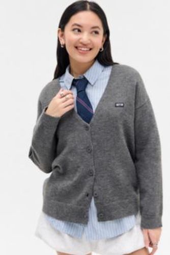 Iets frans. Grandad V-Neck Cardigan - Grey XS at Urban Outfitters - iets frans... - Modalova