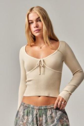 UO Scalloped Edge Knit Top - XS at - Urban Outfitters - Modalova