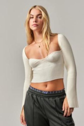 Juliet Ribbed Knit Top - S at Urban Outfitters - Kimchi Blue - Modalova