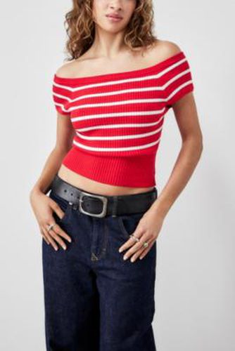 UO Striped Off-The-Shoulder Top - XS at - Urban Outfitters - Modalova